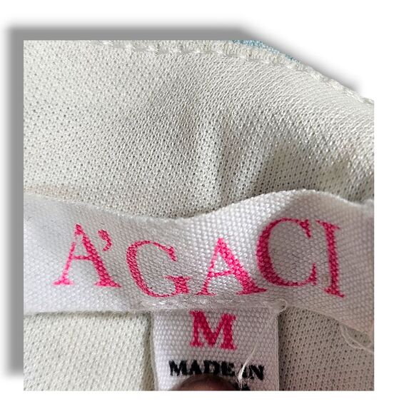 A'GACI Jumpsuit Medium Pink Multicolored Floral Peony Print Halter Wide-Leg Pant - Picture 13 of 16